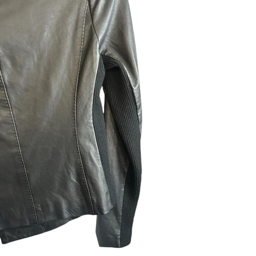 VINCE. Scuba schwarze 100% Lederjacke Größe XS - Bild 11 von 16