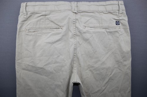 Pantalones Chinos Zara Man Calce Ajustado Frontal Plano Elastizados Beige Talla 31 (MSR 31x30) - Imagen 7 de 8