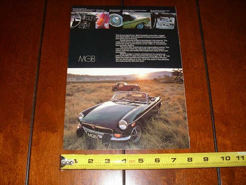 1974 MGB ORIGINAL AD - Picture 5 of 12