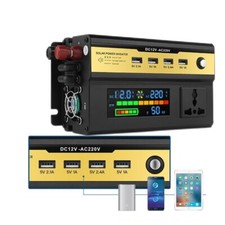 Car 6000W Power Inverter DC 12V to AC 220V Converter Invertor Electronic Power