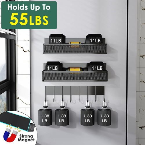 3Pack Magnetic Spice Rack Organizer for Refrigerator Fridge Storage Shelf Holder - Picture 5 of 27