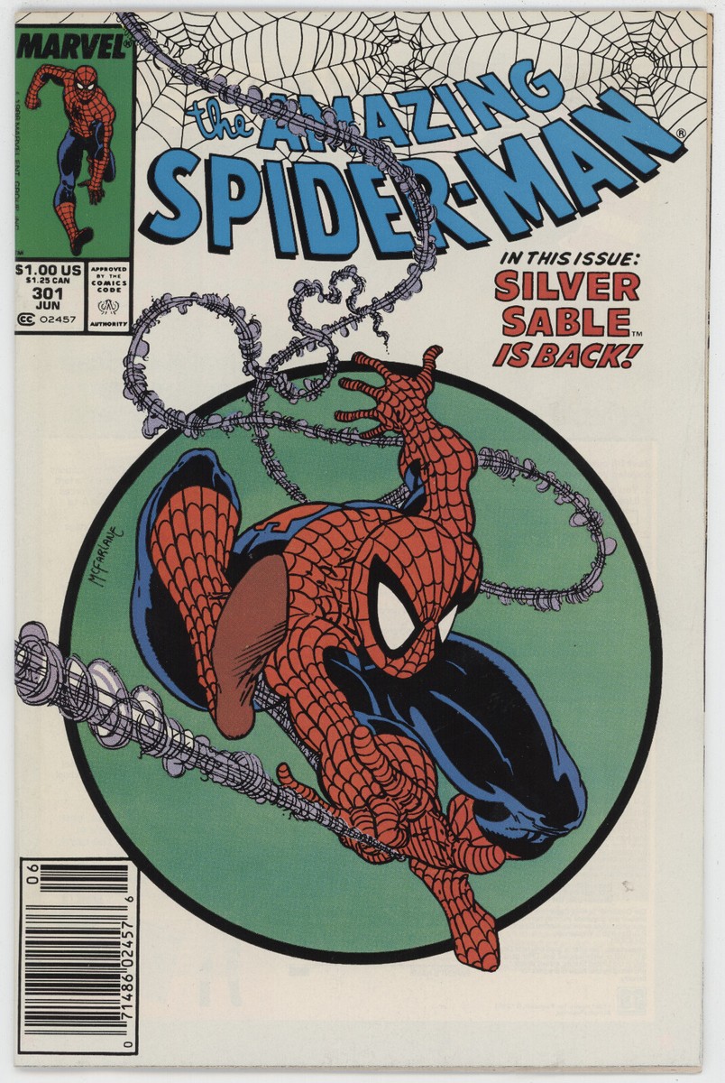アメコミ CGC9.0 amazing spiderman 301 newsstand Amazing Spider-Man 301 Marvel 1988 VF NM Newsstand Todd