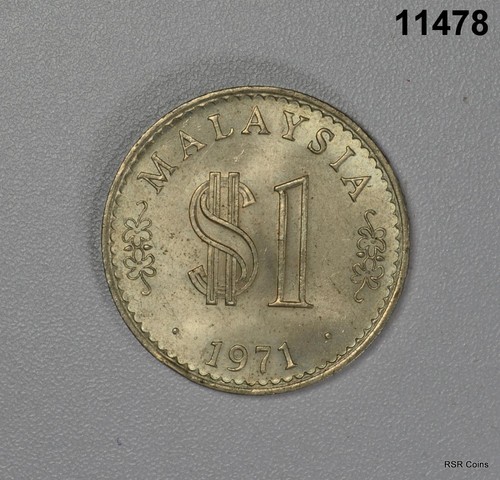 MALAYSIA $1 1971 BU! #11478 - Picture 2 of 2