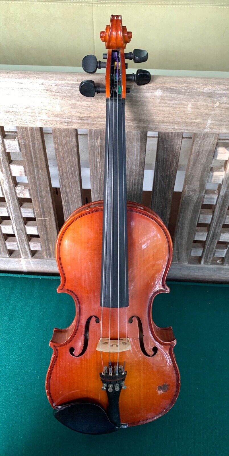 Leon Aubert 3/4 or 7/8 violin LOB 340 mm STRADIVARIUS MODEL MENC specs Romania |