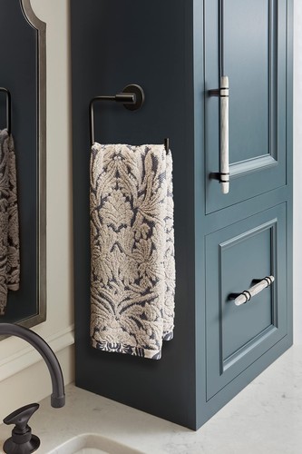 Amerock BH26541MB | Matte Black Towel Bar | 6-7/16 in Length Towel Holder - Picture 3 of 9
