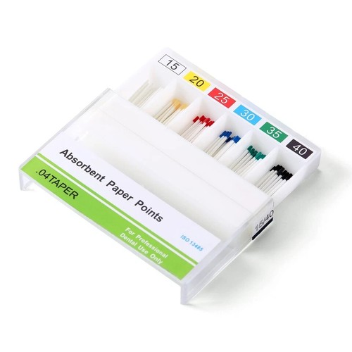 Dental Endo Root Canal Gutta Absorbent Paper Point PP 0.04 Taper 15-40# 100Pc/pk - Picture 21 of 22