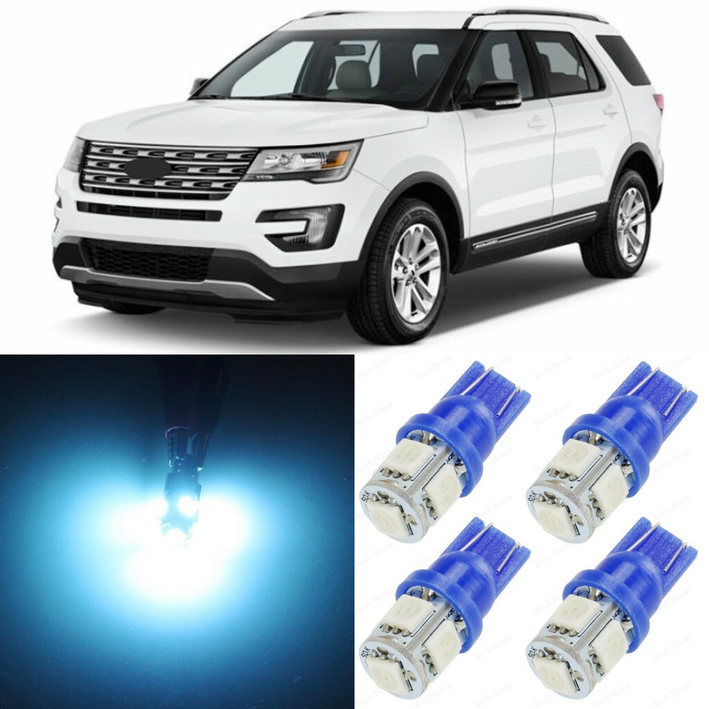 12 x ICE BLUE Interior LED Lights Package For 2011 - 2017 Ford