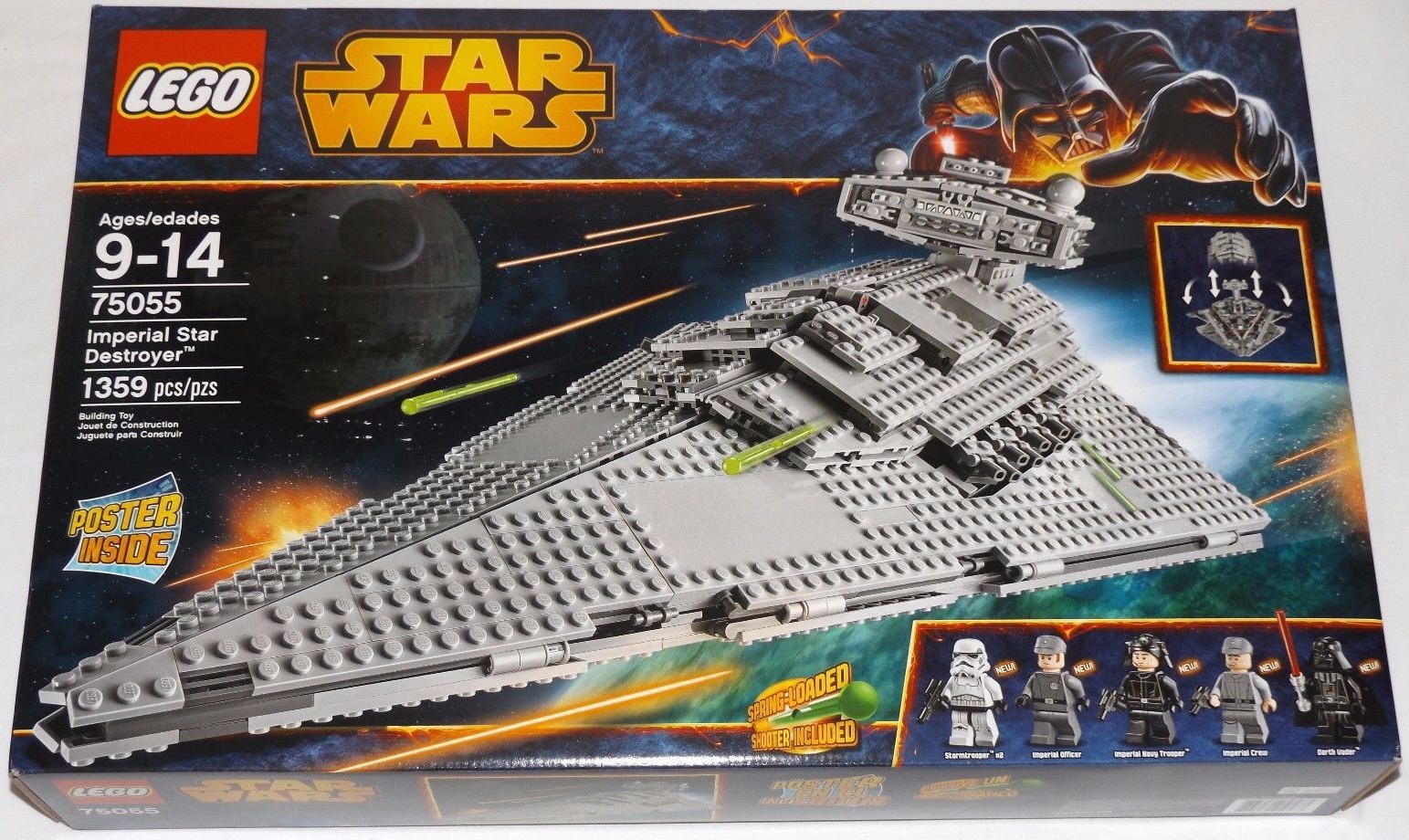 Lego Star Wars Imperial Star Destroyer 75055 Darth Vader bajas Holograma Lego Star Wars Imperial Star Destroyer 75055 Darth Vader bajas Holograma