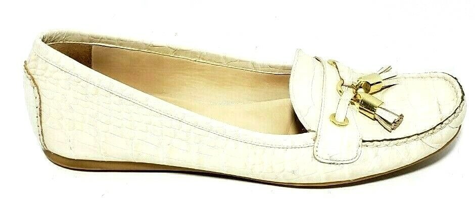 Stuart Weitzman Mujeres Bajo Mocasín Tacón Bajo Mujeres Patente Cocodrilo en relieve Borla nos 10M España 332716 Stuart Weitzman Mujeres Bajo Mocasín Tacón Bajo Mujeres Patente Cocodrilo en relieve Borla nos 10M España 332716