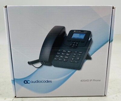 NEW AUDIOCODES 405HD DUAL LINE IP DESKTOP PHONE - VoIP PHONE