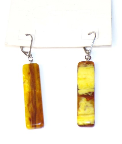 Sobral Terra Earth Hues Dangling Statement Artist Made Earrings - Picture 3 of 7