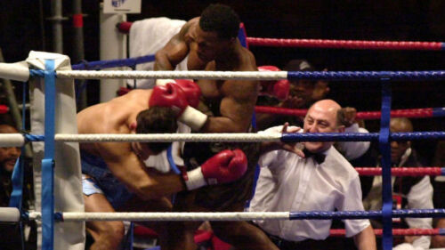 Mike Tyson vs LOU SAVARESE: 60 Zoll x 40 Zoll Original Arena Boxen Poster SHOP - Bild 2 von 2