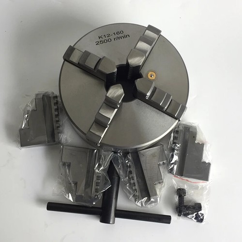 Metal Lathe Chuck 160mm 4 Jaw Self-Centering K12-160 Manual Scroll Chuck Bench - Picture 2 of 24