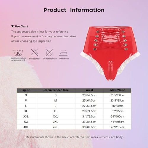 Pantalones cortos de cuero de PVC para mujer de EE. UU. Ropa interior aspecto húmedo cremallera entrepierna calzoncillos bragas - Imagen 9 de 28