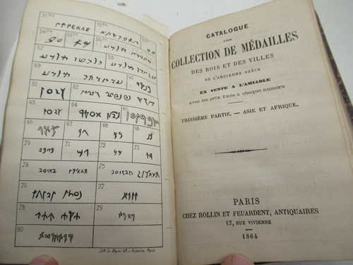 CATA.LOGUE COLLECTION DE MEDAILLES ROIS ET VILLES ANCIENNE GRECE 1862 Illustré - Imagen 9 de 10