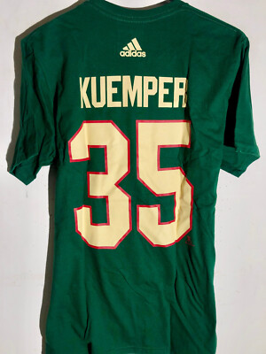 adidas  NHL T-Shirt Minnesota Wild Darcy Kuemper Green sz 2XL