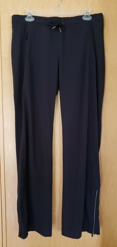 Athleta Women's Straight Leg Drawstring Pants Black  Style 73427 Size 12 EUC - Bild 1 von 8