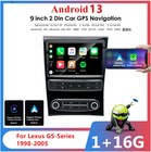 9" Carplay Radio Stereo GPS Nav Wifi FM Player For 98-05 Lexus GS300 GS400 GS430