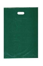 Plastic Shopping Bags 1000 Dark Green High Density Merchandise 12" X 3" X 18" H