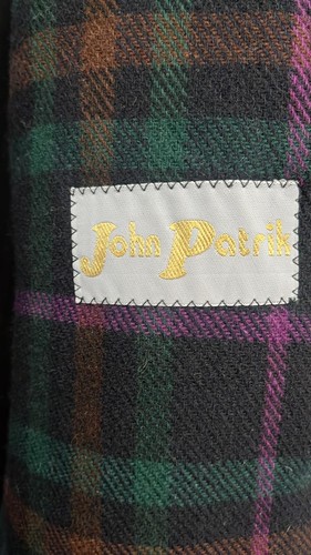 John patrick Manteau En Woolmark D'Occassion Man Taille 52 Bleu Foncé XYM561L - Photo 3/8