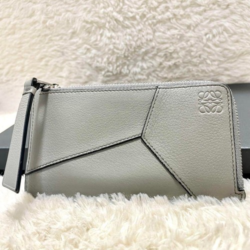 LOEWE Puzzle Fragment Case in Classic Calf Grey