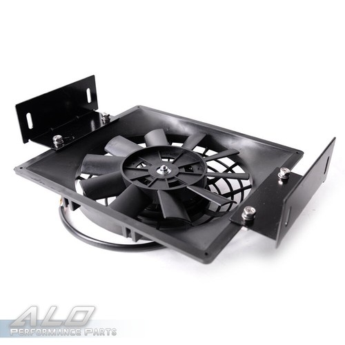 15 Row 10AN Universal Aluminum Transmission Engine Oil Cooler + 7" Cooling Fan - Picture 11 of 12