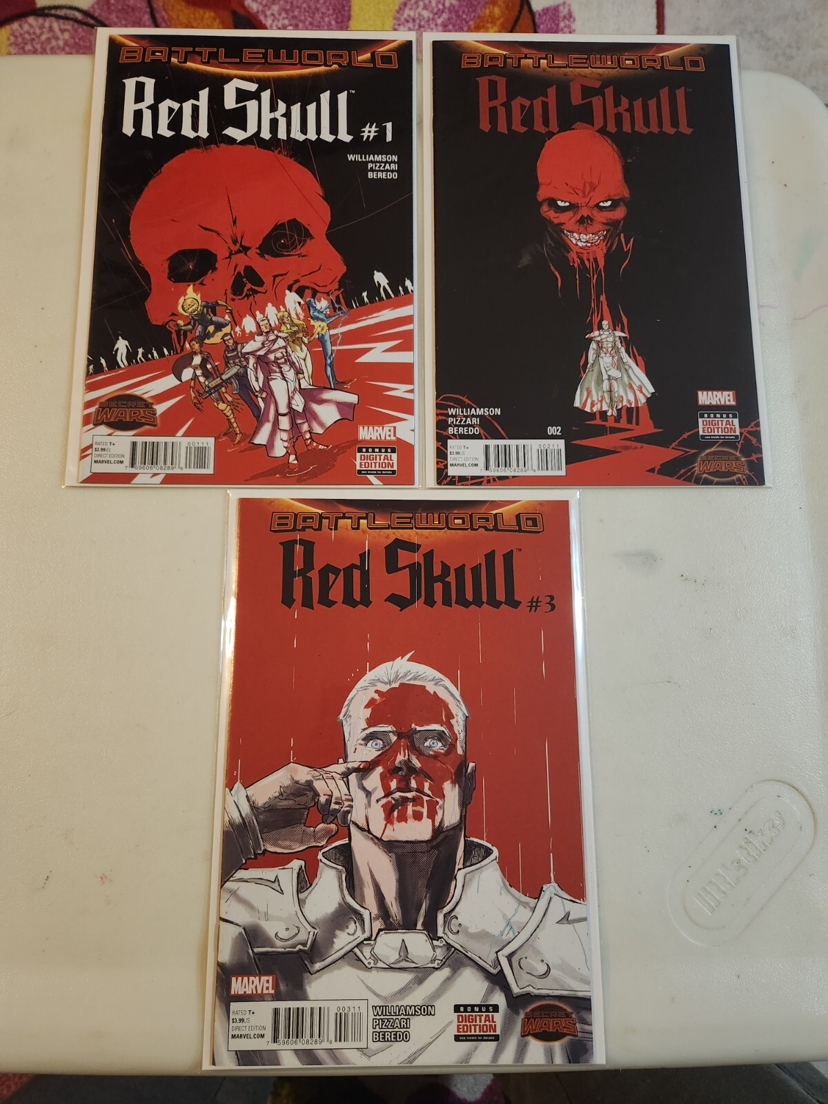 Red Skull COMPLETE SET#1-3 MARVEL COMIC BOOK 9.4 AVG V25-35