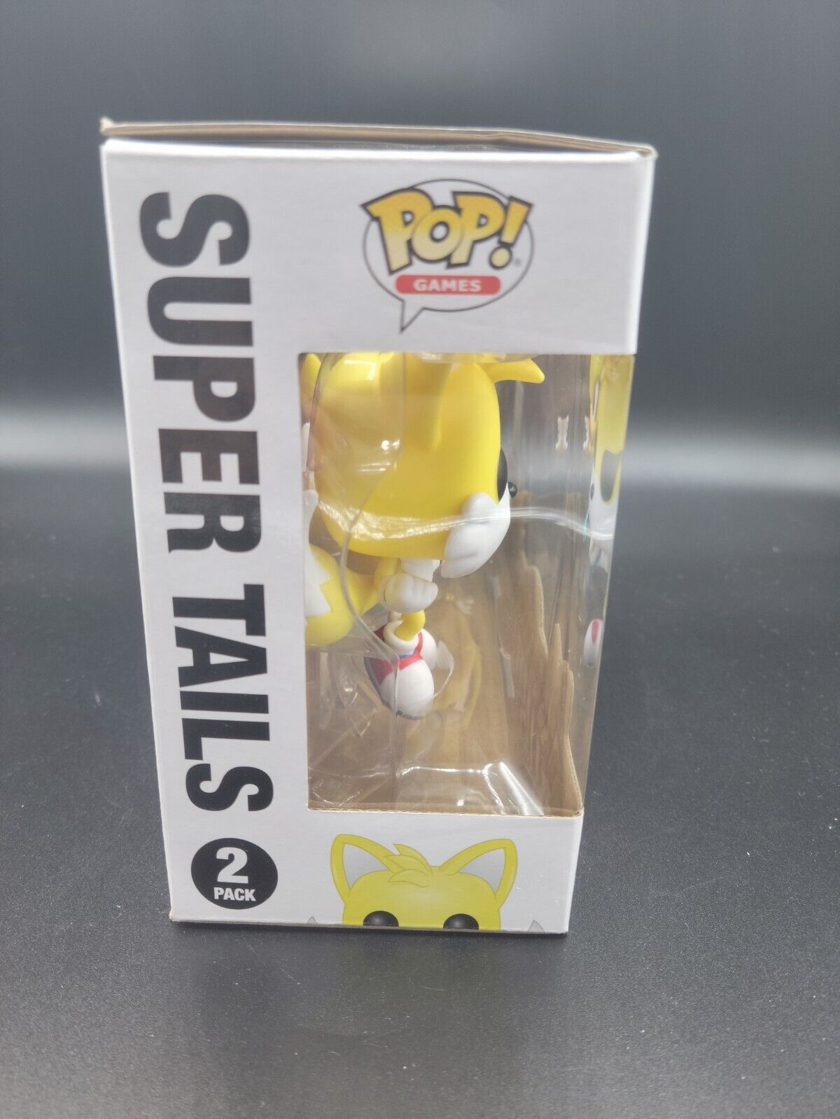 Sonic Funko Pop! Super Tails and Super Silver (No Shared Sticker) *DAMAGED  BOX*