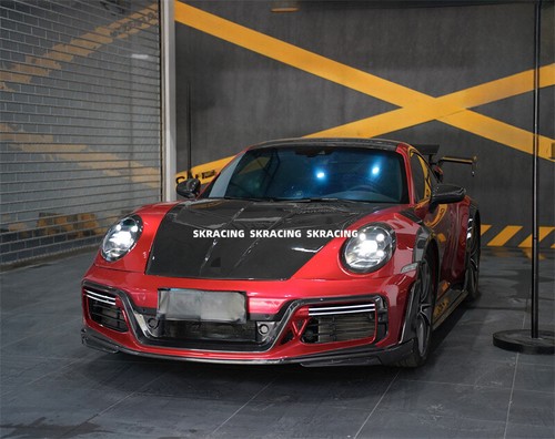 Kits de carrocería de parachoques trasero delantero de carbono seco para Porsche 911 992 Carrera - Imagen 16 de 24