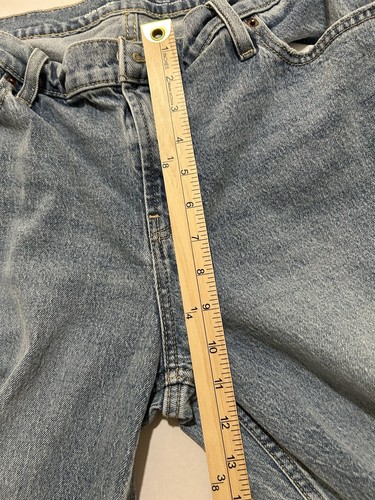 Old Navy Blue Mid-Rise Boyfriend Loose Jeans Straight Relaxed Fit Sz 14 - Picture 10 of 12