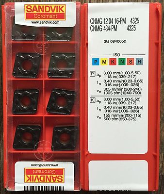 10 Pieces Carbide Turning Insert Qty 10 CNMG 434-QM 1105 Min 10 Pieces Carbide Turning Insert Qty 10 CNMG 434-QM 1105 Min