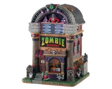 LEMAX Spooky Town 15726 - ZOMBIE RECORDS, WITH 4.5V ADAPTOR - NEU