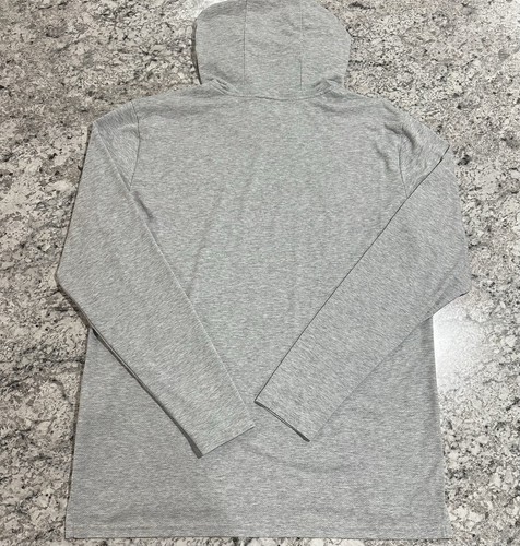Nike Camisa con Capucha Para Hombres Grande Gris Pullover Dri Fit Entrenamiento Sudadera con Capucha AO7579 012 - Imagen 9 de 9