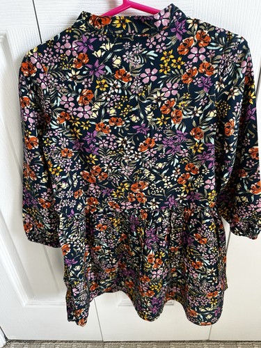 Baby Gap Girls Toddler Floral Long Sleeve Button Down Dress Size 4T - Picture 2 of 7