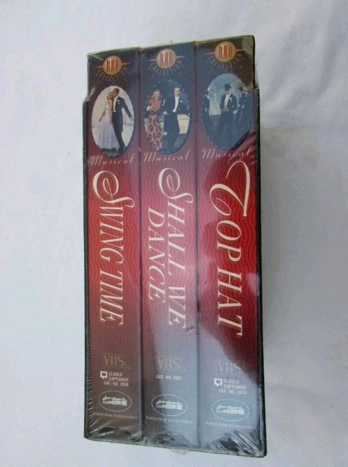 ASTAIRE & ROGERS Musical VHS 3 Movie Box Set Swing Time Shall We Dance /Top Hat - Image 3 of 4
