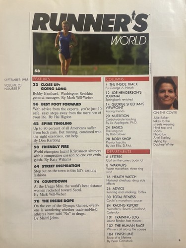 1988 Runner’s World September Ingrid Kristiansen, L’eggs Mini, Nike ad - Picture 3 of 23
