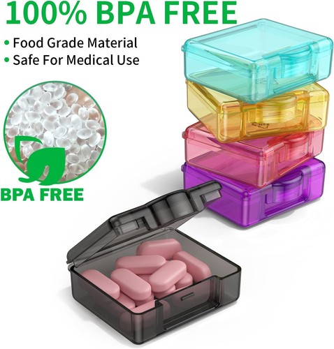 Pillendose Organizer 10 Stück Mini Reisetasche Medizin Halter Vitamintui Neu. - Bild 3 von 7