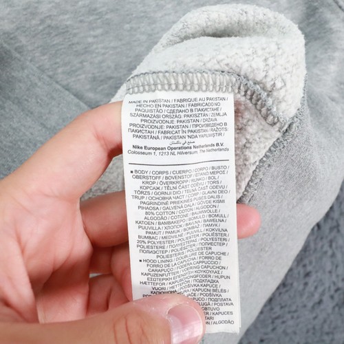 Nike Women Hoodie Loose Comfort Jumper XLarge Pullover Sports Gym , Grey - Picture 6 of 7