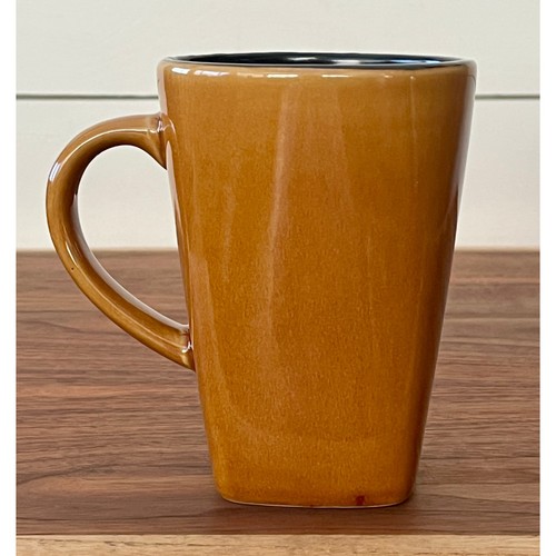 Taza alta vintage Sakura (puerto de llamada) Mandalay marrón patrón cuadrado nueva sin etiquetas - Imagen 2 de 8