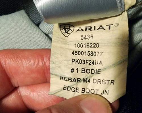 NWT Ariat Mens Rebar M4 Relaxed DuraStretch Boot Cut Jeans Size 30x30 Thick Work - Picture 4 of 11