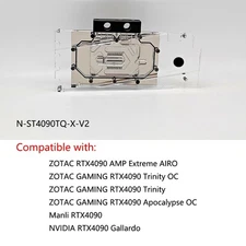 Granzon GPU Water Block For ZOTAC RTX 4090 AMP Extreme AIRO /Trinity OC