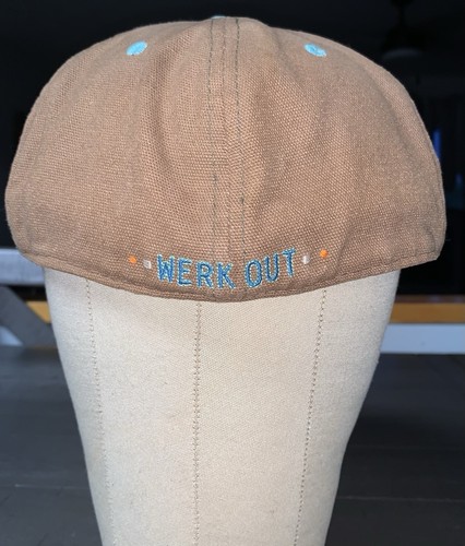i9 GRASSROOTS CALIFORNIA W WERK OUT FESTIVAL HAT BROWN 7 1/2 FLAT BILL SMOKE - Picture 10 of 21