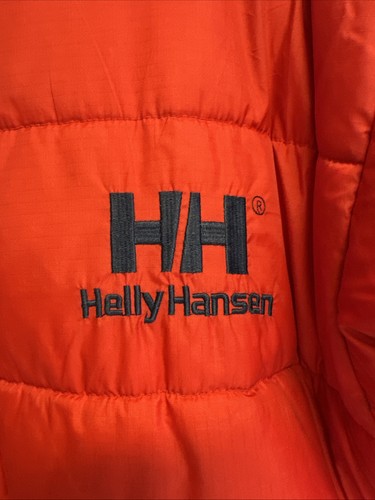 Helly Hansen Red & Navy Reversible Down Feather Quilted Puffer Coat. Größe M - Bild 3 von 14
