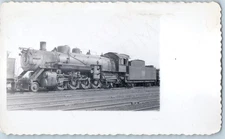 c1940s Galesburg, IL Burlington Route Locomotive #5113 Train Railroad Photo C4