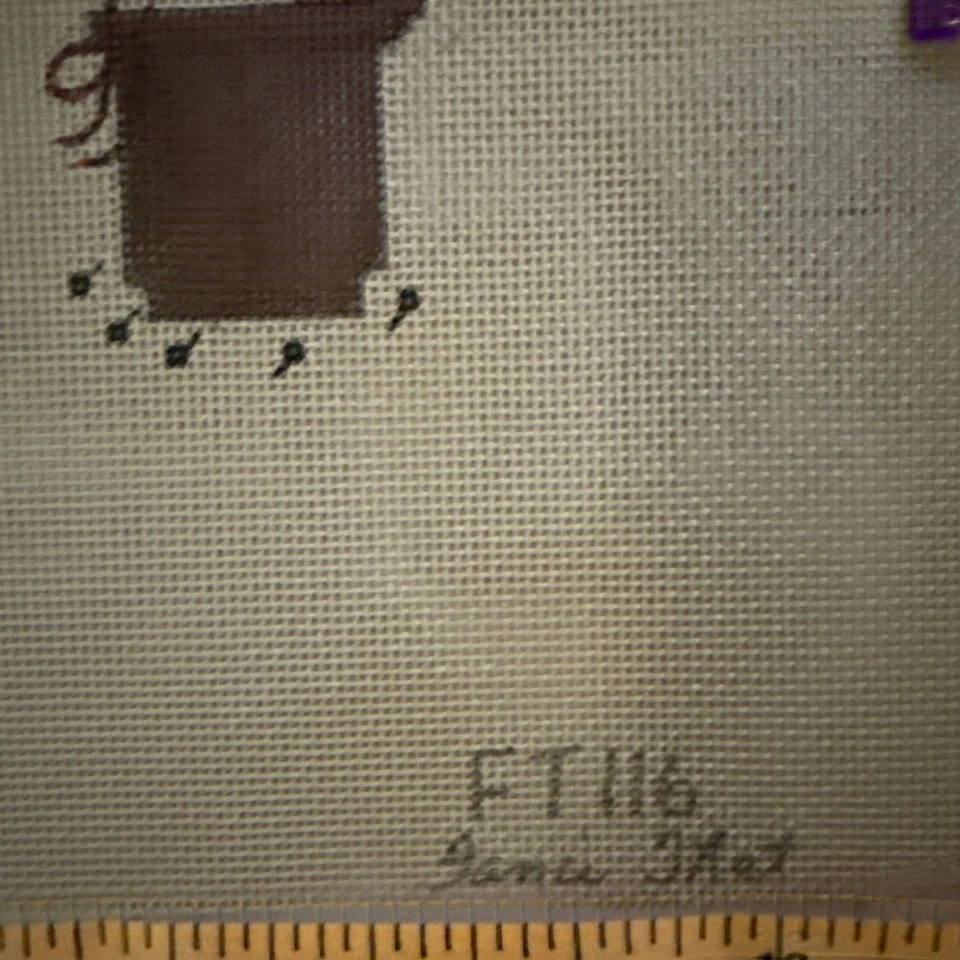 Stitch In Time angel Needlepoint Canvas Handpainted Fanci That Wonderful Xmas - Image 3 of 4