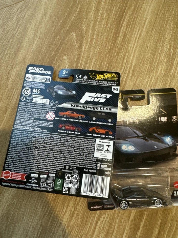 Hot Wheels Premium Fast & Furious Koenigsegg CCXR - Lote de 2 - Sellado de fábrica Foto 4 de 4