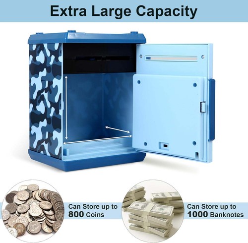 Kinder ATM Spardose Elektronischer Tresor Safe Geldautomat mit Passwort Code DE - Bild 5 von 17