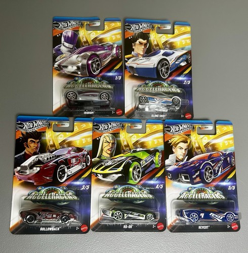 Hot Wheels GDG83 1:64 AcceleRacers Diecast Vehicle Set Of 5 - Picture 1 of 7