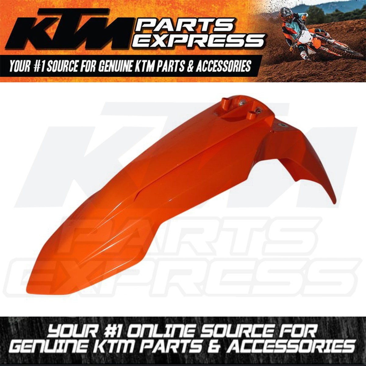 NEW KTM ORANGE FRONT FENDER 450 SMR 2021-2025 690 SMC R 2021-2026