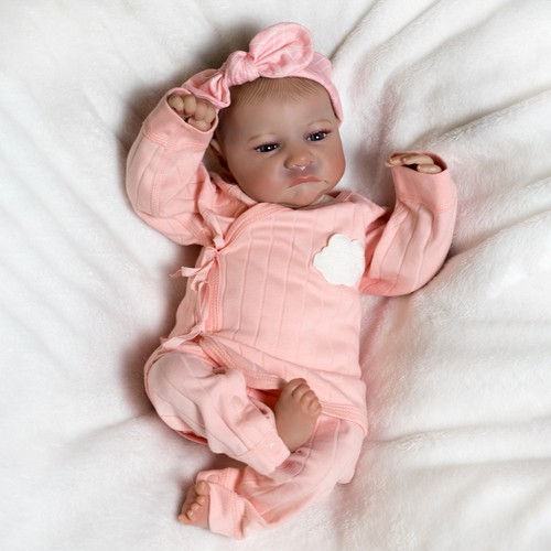 Reborn Newborn Dolls Baby Girl Vinyl Silicone Handmade Realistic Doll Xmas Gift - Picture 5 of 19